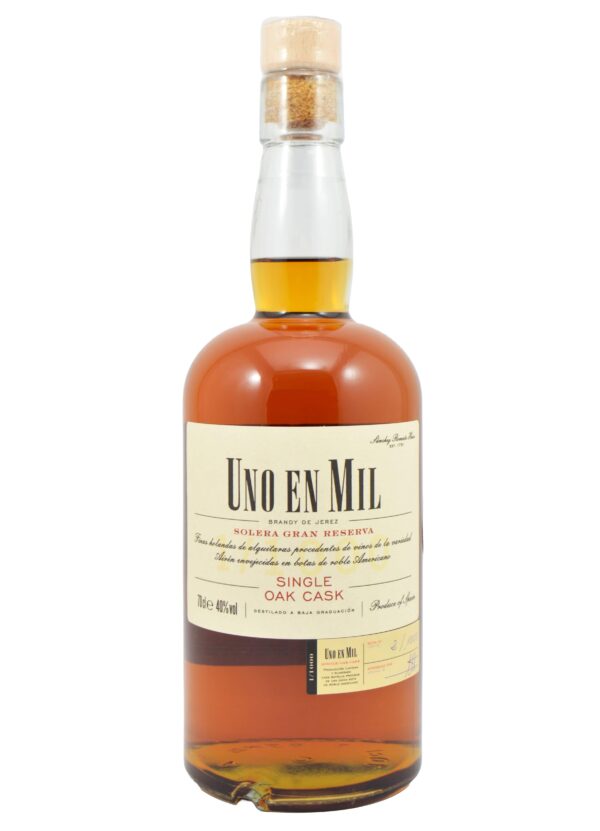 Brandy Uno En Mil Single Oak Cask 】 Vinos Baco