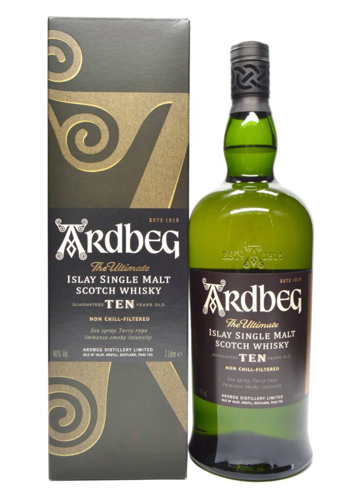 ▷【 Ardbeg Ten Years Old - 1 L. 】| Vinos Baco